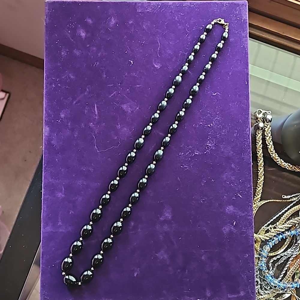 Vintage Monet necklace and Napier earring set